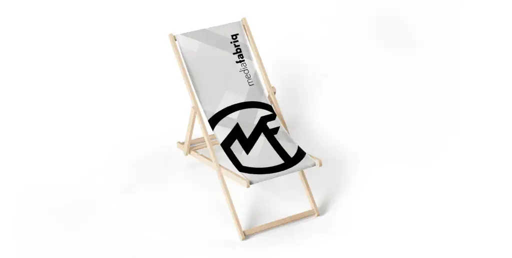 drukwerk Leiden mediafabriq bedrukte strandstoel